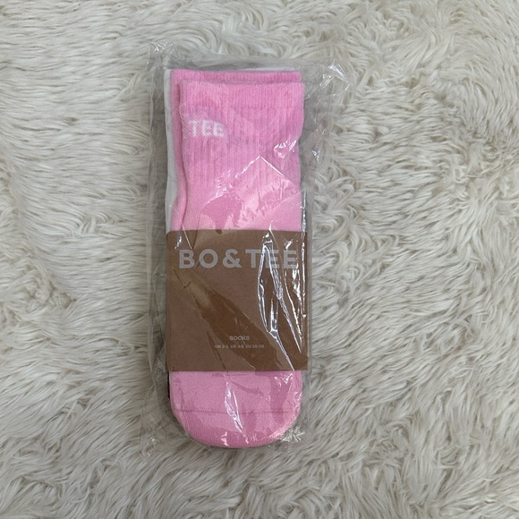 Oh Polly BO+TEE Maroon, Pink, and White Socks Set - Picture 4 of 7